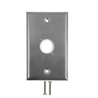 1 Port XLR Stainless Steel Wall Plate