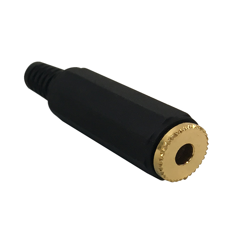 3.5mm Stereo Female Solder Connector Black