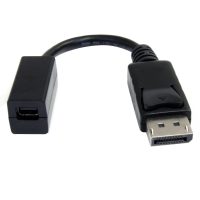6 inch DisplayPort 1.2 Male to MDP Female Adapter Black
