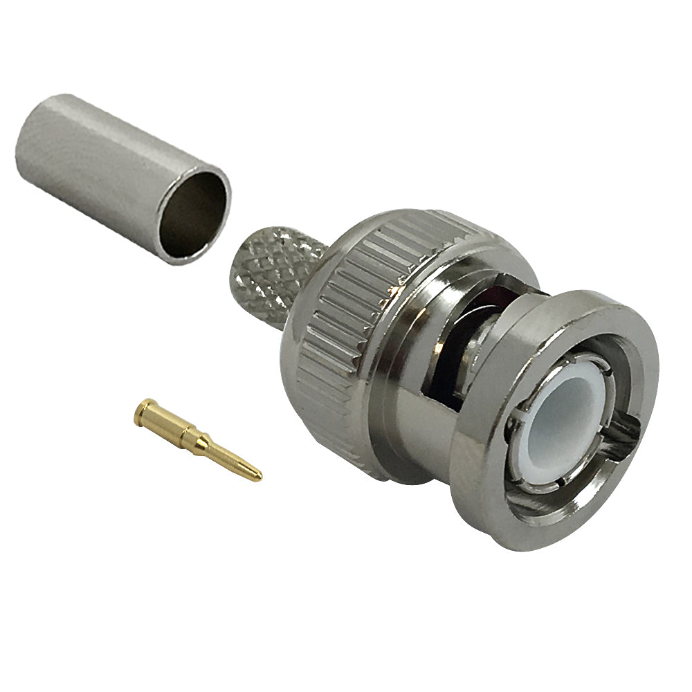 BNC Male Crimp Connector for LMR 240 50 Ohm