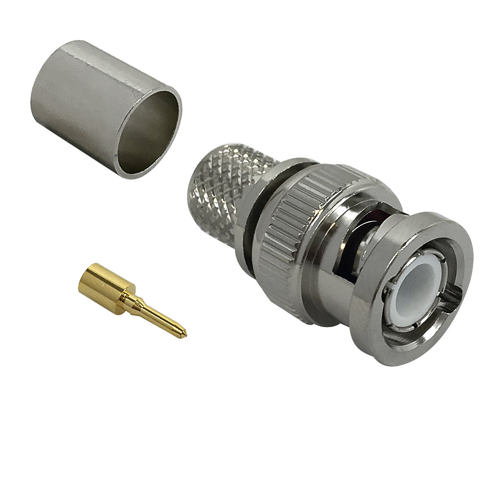 BNC Male Crimp Connector for RG8 LMR 400 50 Ohm