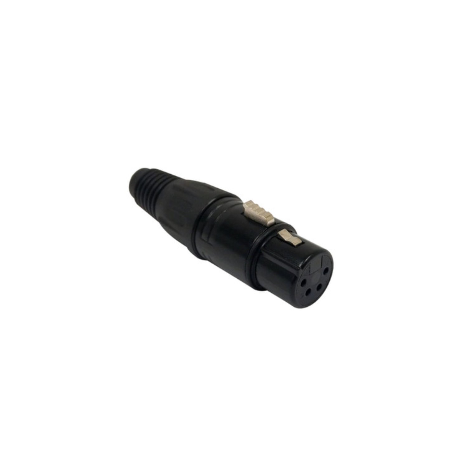 Mini-XLR 3-pin Male Connector - Nickel - RTC-Electronics