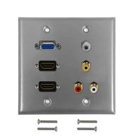 VGA Stainless Steel Wall Plate Kits