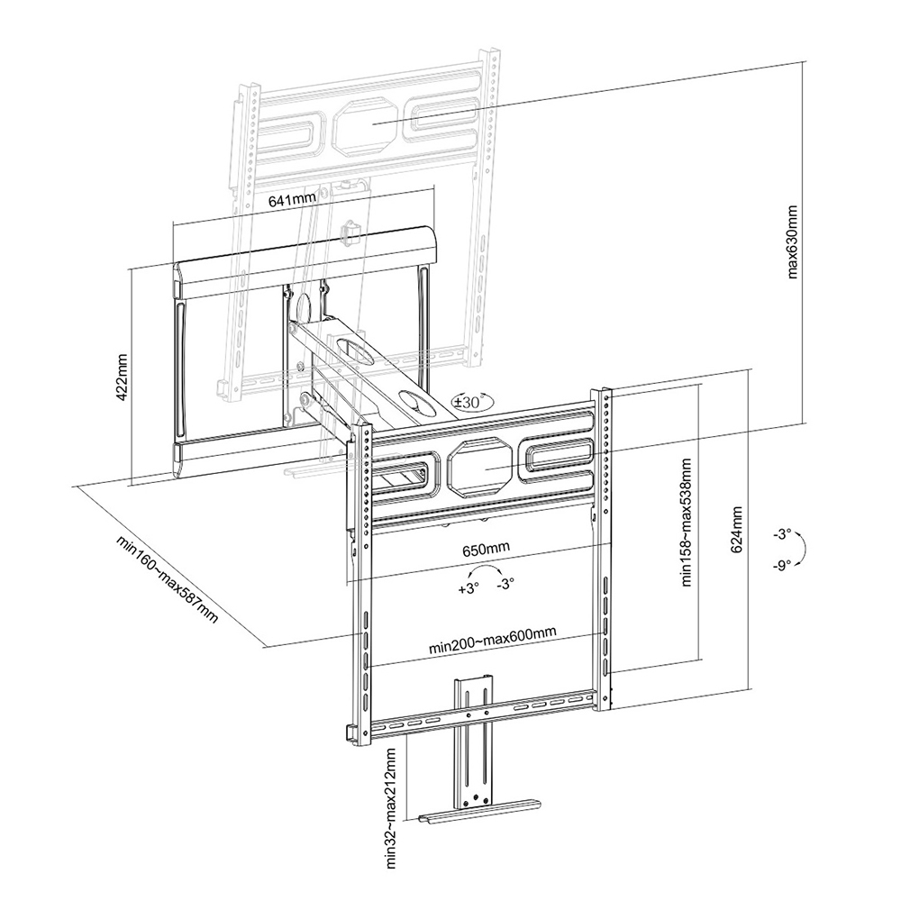 TV Fireplace Mantel Wall Mount Bracket for Flat and Curved LCDLEDs Tilt Swivel and Vertical Fits Sizes 43 to 70 inches Maximum VESA 600x400 7 TV Fireplace Mantel Wall Mount Bracket for Flat and Curved LCDLEDs Tilt Swivel and Vertical Fits Sizes 43 to 70 inches Maximum VESA 600x400 7