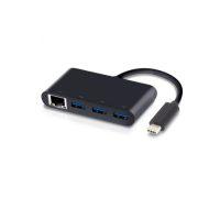 USB 3.1 Type C to 3x USB 3.0 Gigabit Ethernet Adapter Black pp