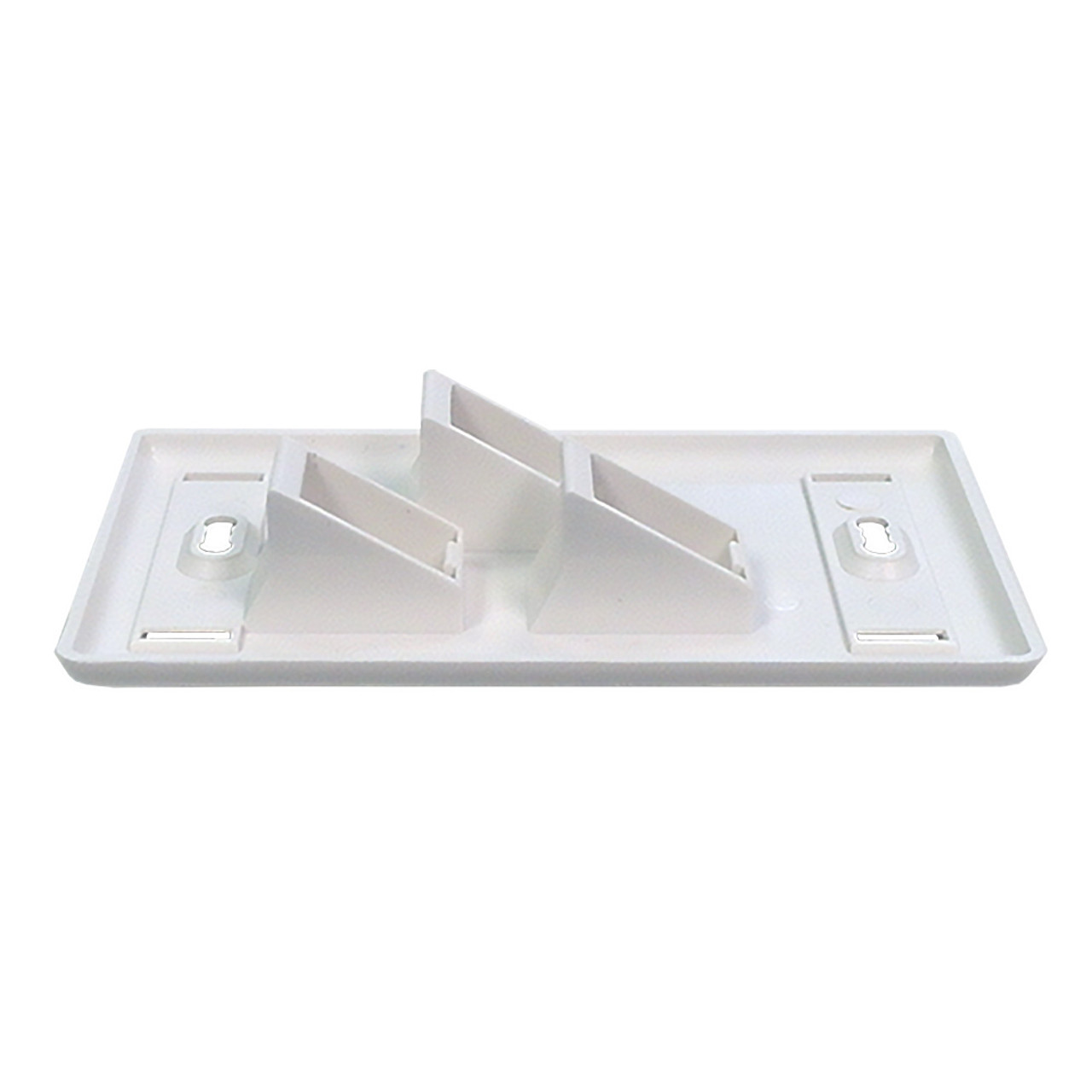 Wall Plate 3 Port Angled Keystone White1