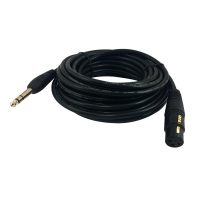 XLR Female to 1/4 Inch TRS Male Cables - Premium