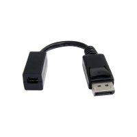 6 inch DisplayPort 1.2 Male to MDP Female Adapter – Black