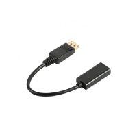 6 inch DisplayPort Male to HDMI Female Adapter – Black