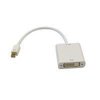 6 inch Mini DisplayPort ThunderboltTM v1.2 Male to DVI Female Adapter Active White