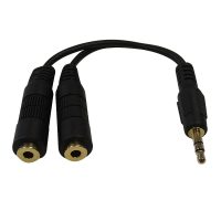 3.5mm Stereo Male to 2x 3.5mm Stereo Female Cables