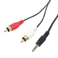3.5mm Male to 2x RCA Male Cables