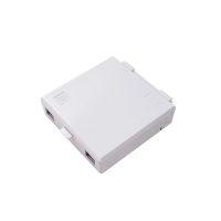Indoor 2 port Wall Outlet Fiber Surface Mount Box White