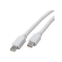 Mini DisplayPort Male to Mini DisplayPort Male Cable with audio 4K 2K 60Hz FT4 32AWG White
