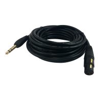 XLR Female to 1/4 Inch TRS Male Cables