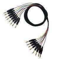 8-Channel 1/4 Inch TRS to 1/4 Inch TRS Snake Cables