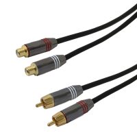 Dual RCA Male to Male Cables - Premium