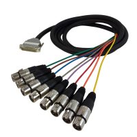 8-Channel DB25 to XLR Female Snake Cables
