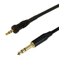 3.5mm Locking Male to 1/4 Inch TRS Male Cables
