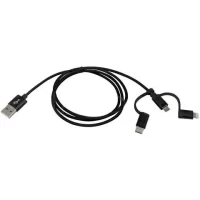 USB A Male Cable with Black Mesh Apple MFi certified