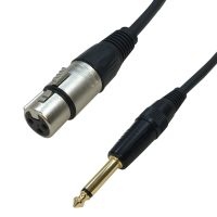 XLR Female to TS Male Cables - Premium