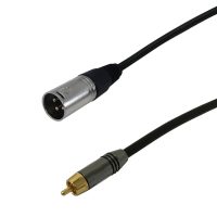 XLR Male to RCA Male Cables - Premium