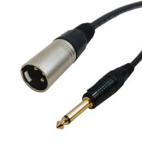 XLR Male to 1/4 Inch TS Male Cables - Premium