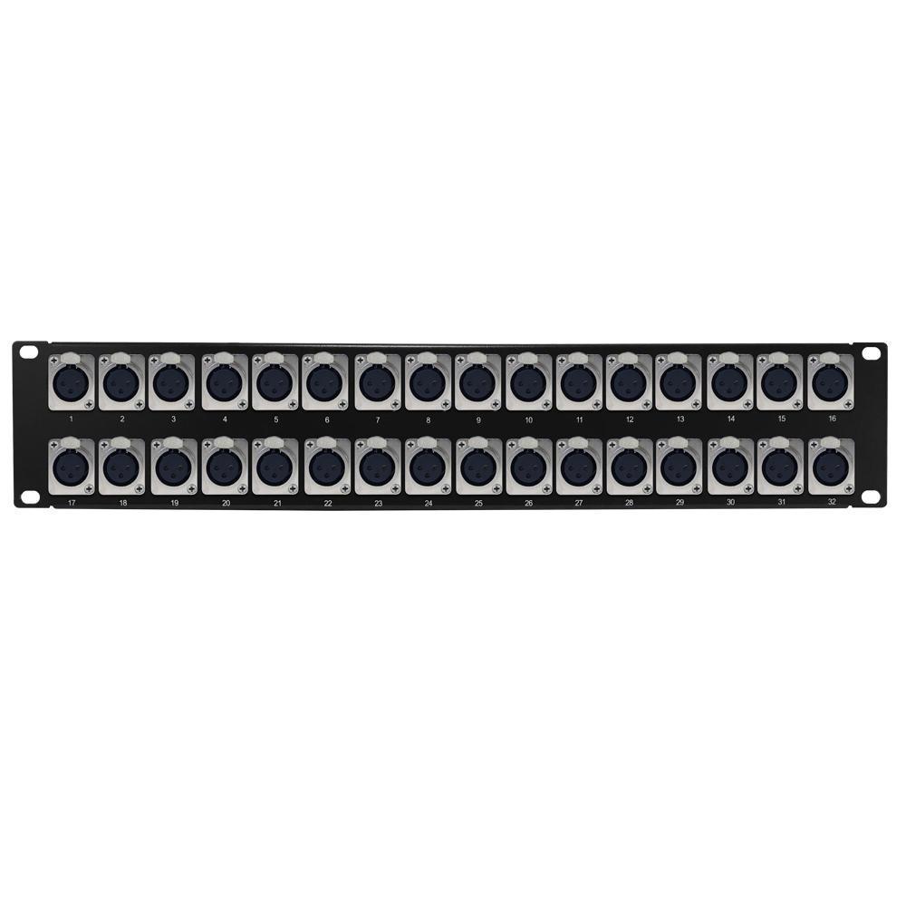 f9b1a Other Brands Cab PP XLR 32F A V Patch Panel 32 Port XLR Female Patch Panel 19 inch rackmount 2U