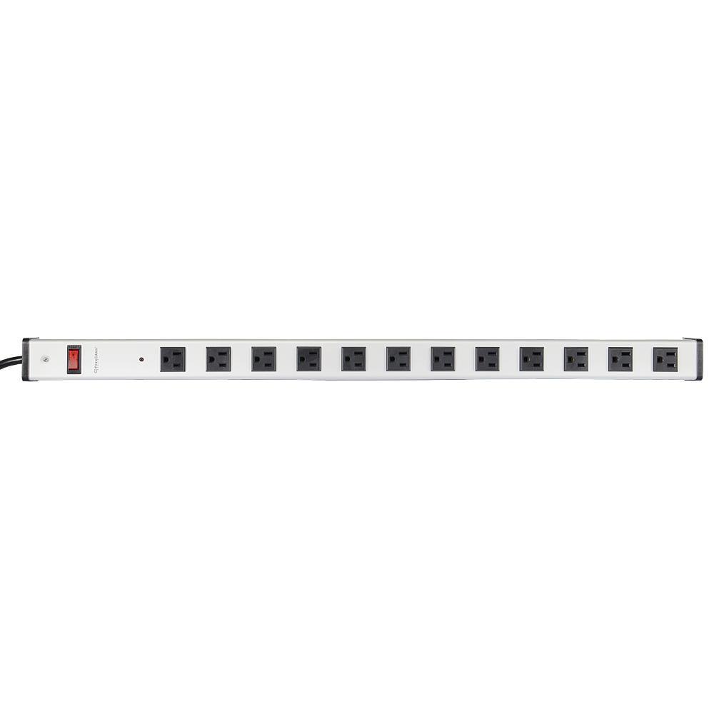 0ef63 PrimeCables Cab ex02208 Surge Protector Power Strip 12 Outlet Surge Protector Power Strip with 3ft Cord 125V 15A PrimeCables