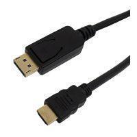 DisplayPort Male to HDMI Male Cable with Audio 4K 2K 30Hz 28AWG CL3 FT4