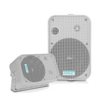 6.5  Indoor Outdoor Waterproof Speakers White Pair