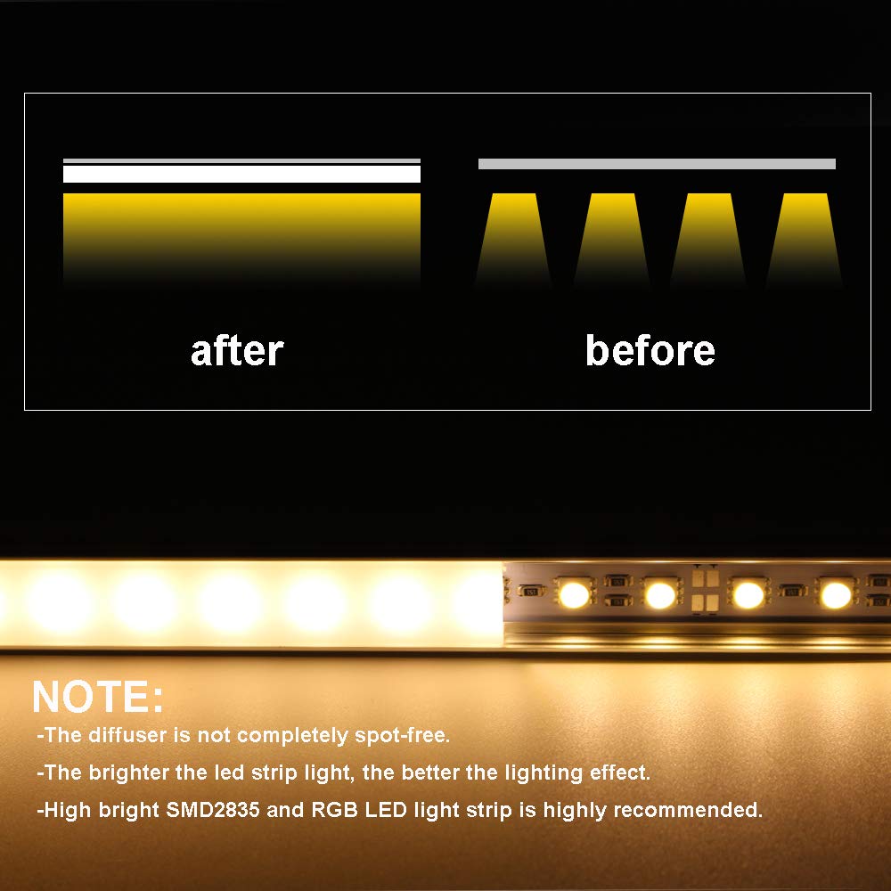 Led Aluminum Channel with Cover 4