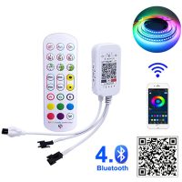 WS2812B Bluetooth Controller For Addressable LED Strip Light WS2811 Dream Color RGB LED Tape 24key IR 1