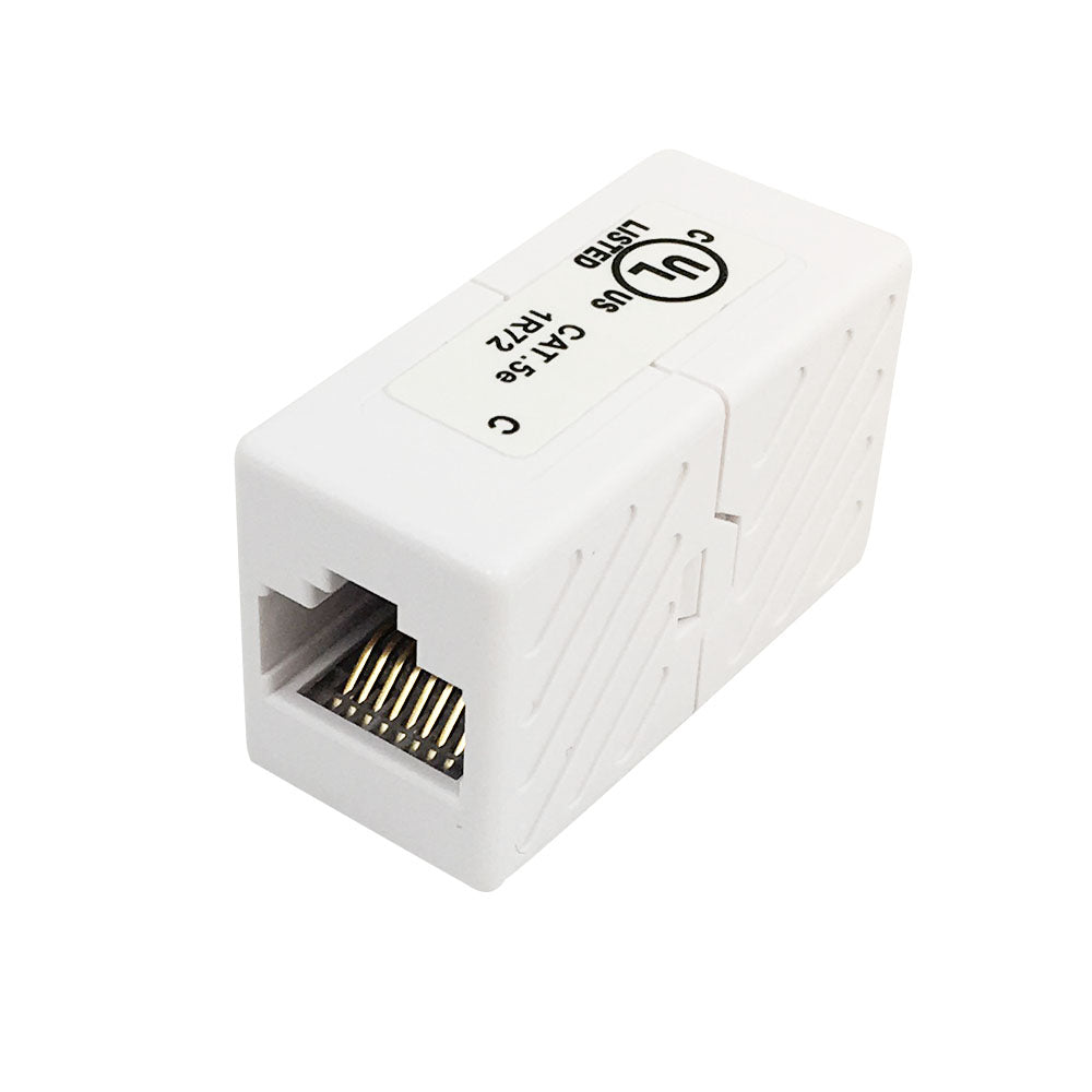 RJ45 Inline Coupler Cat 5e White RJ45 Inline Coupler Cat 5e White
